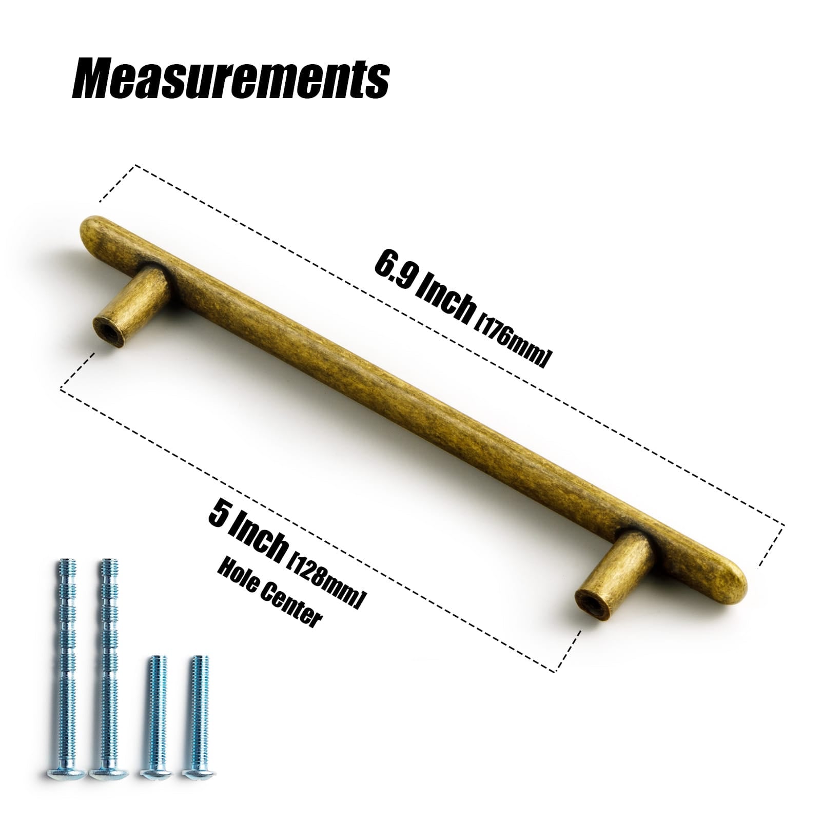 Goo-Ki 【Clearance Sale!】Affordable Luxury Cabinet Pull Antique Brass Zinc Alloy Cabinet Handles