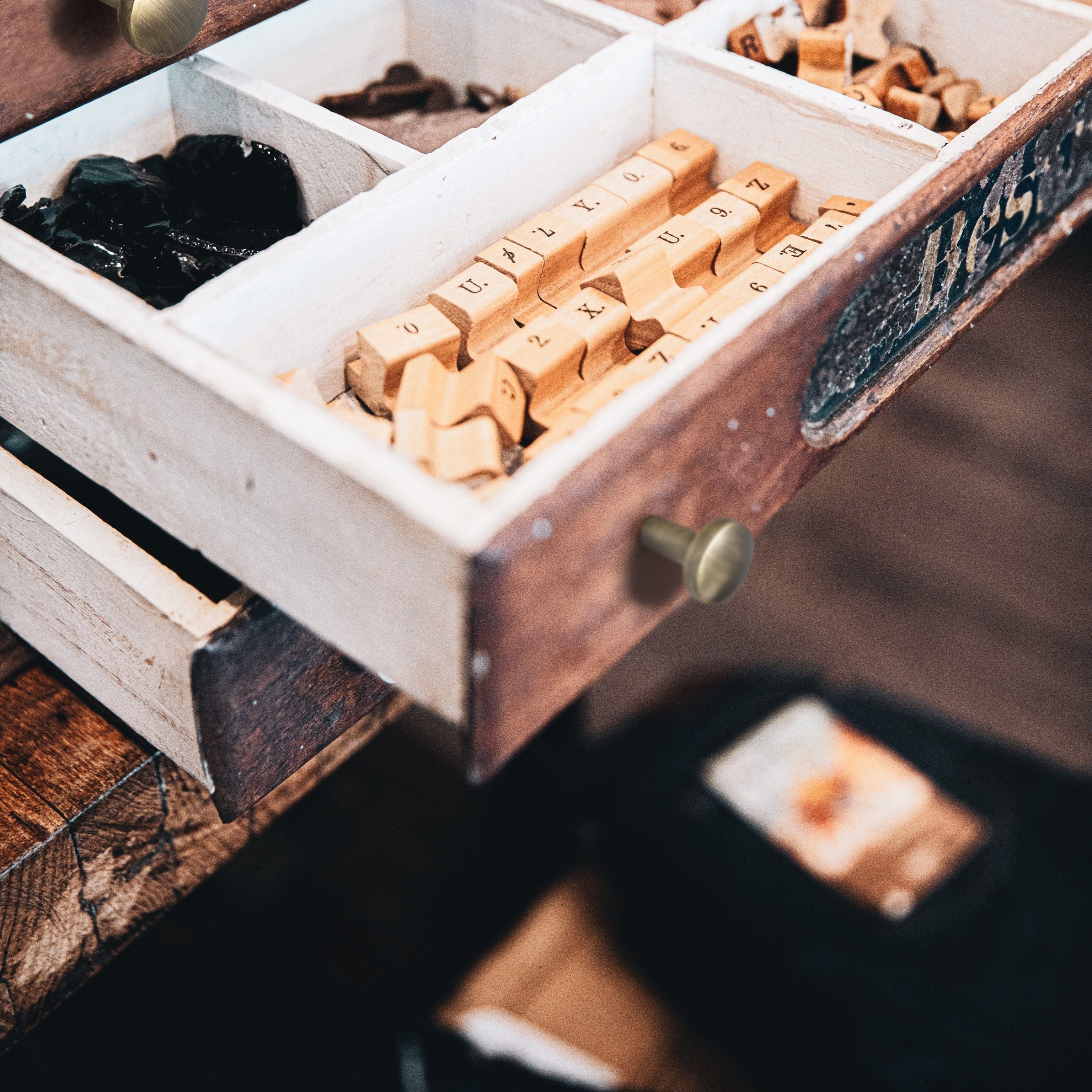 Goo-Ki 【Clearance Sale!】Matte White / Antique Bronze Rustic Cabinet Bar Pulls Decorative Drawer Handles