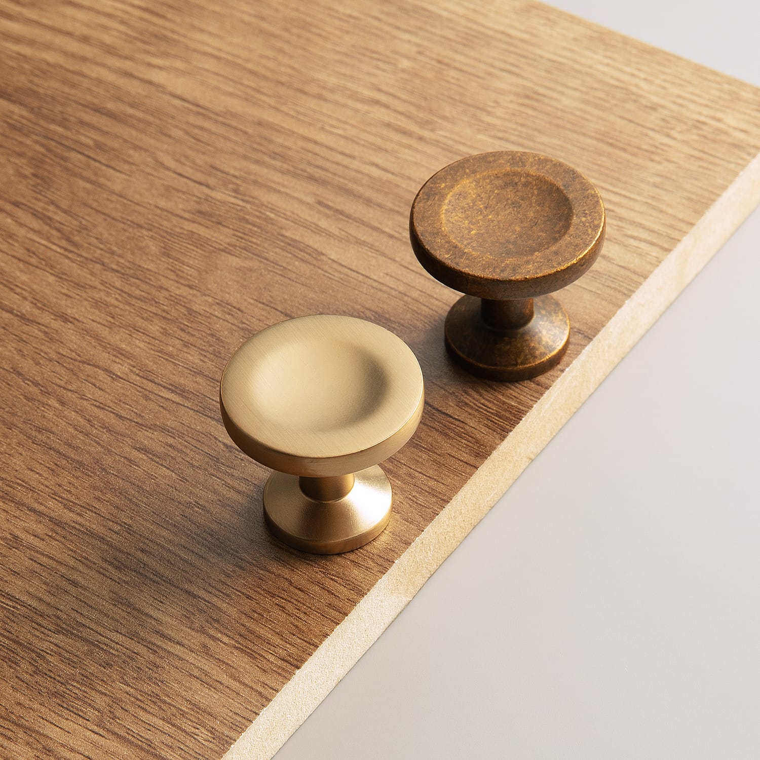 Goo-Ki Concave Dish Shaped Zinc Alloy Cabinet Knobs, Retro Bowl Round Drawer Knob for Stylish Furniture