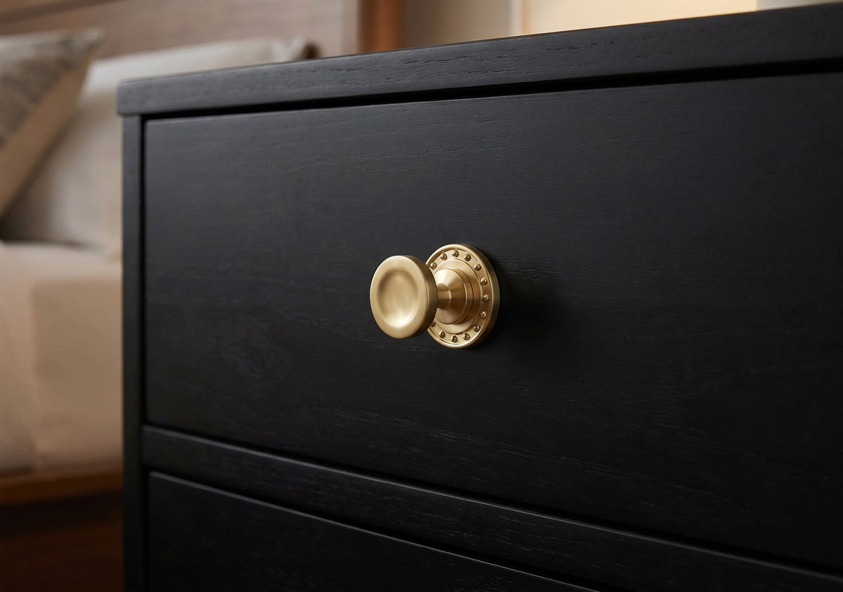 Goo-Ki Concave Dish Shaped Zinc Alloy Cabinet Knobs, Retro Bowl Round Drawer Knob for Stylish Furniture