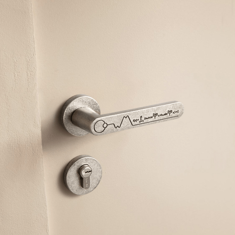 Goo-Ki Creative Design Security Door Lock Fourier Formula Silent Antique Door Lever for Children's Room