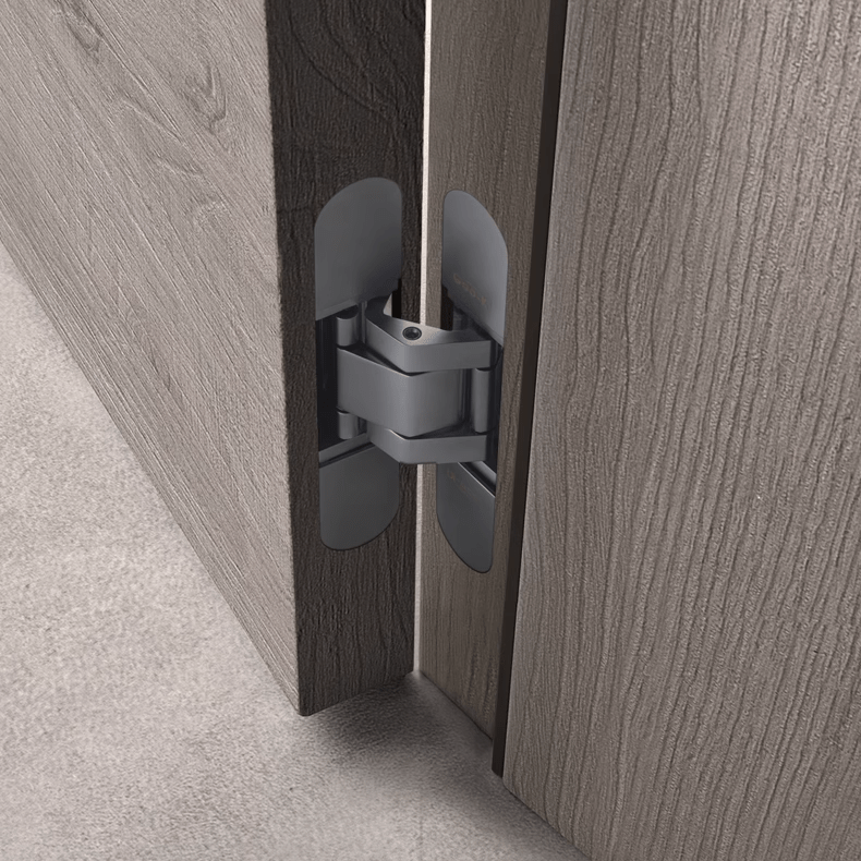 Goo-Ki Cross Three-dimensional Adjustable Folding Door Hinge Concealed Invisible Door Hinge