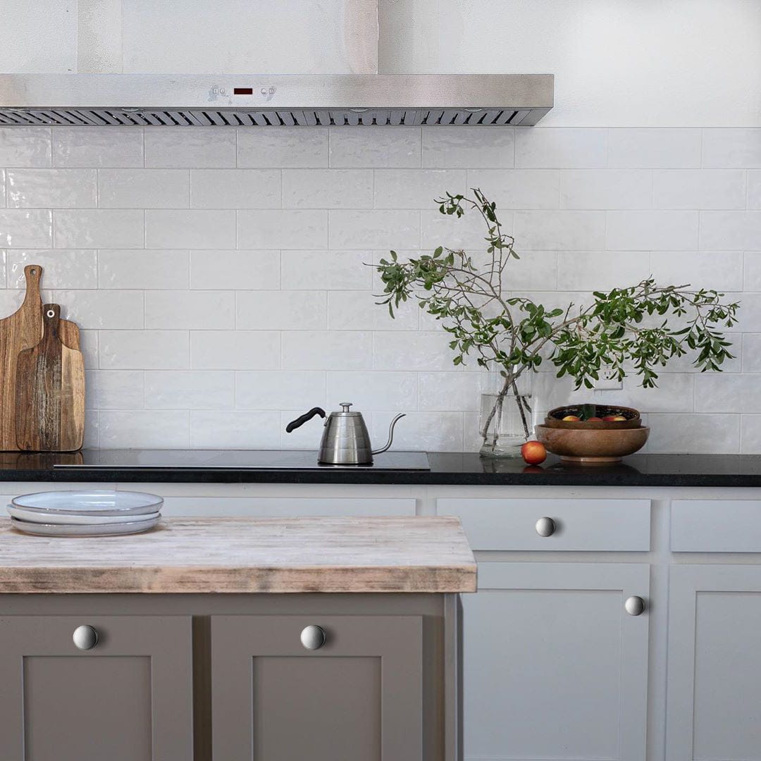 Goo-Ki Distinctive Artistic Engravings Single Hole Round Cabinet Knob Retro Flair Kitchen Hardware