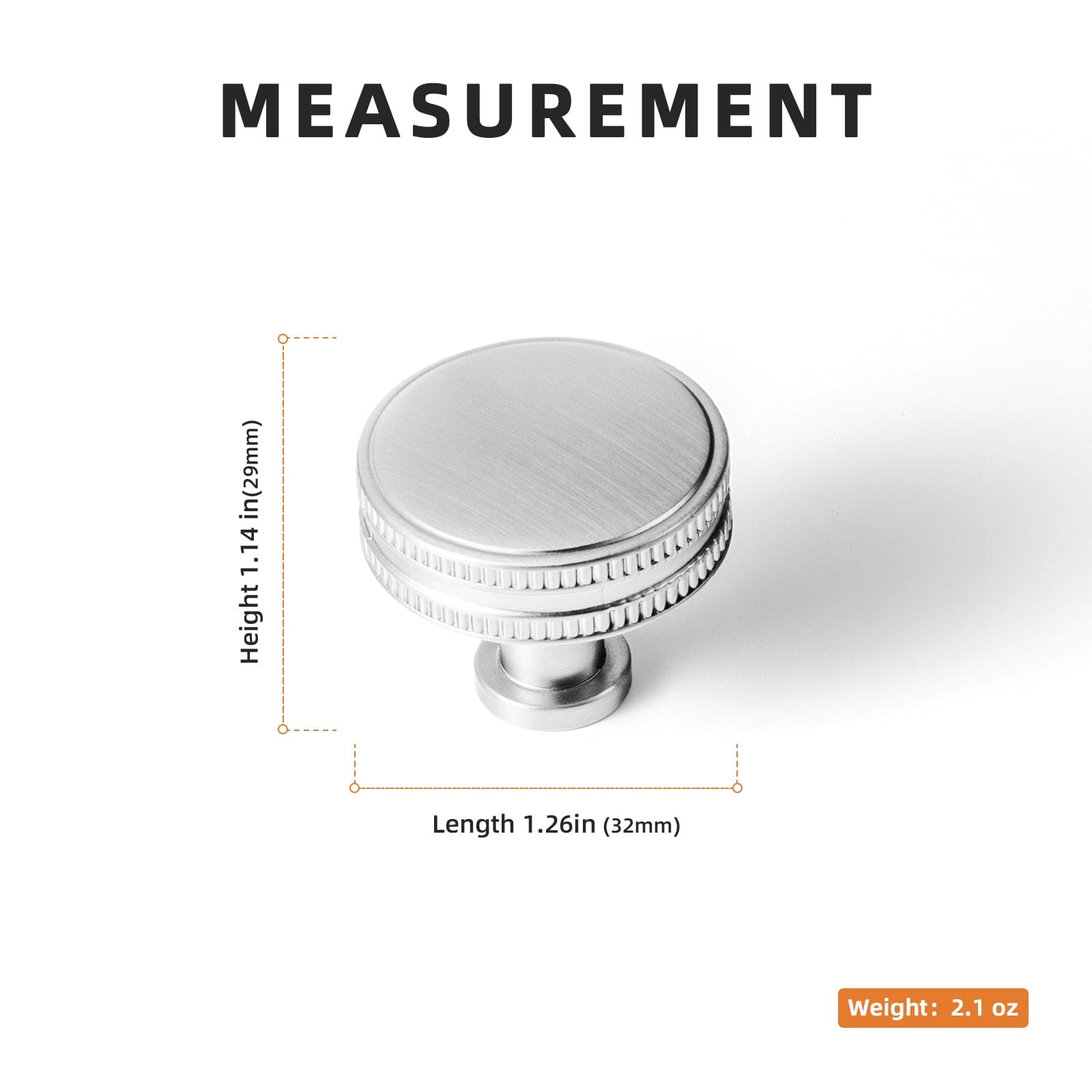 Goo-Ki Distinctive Artistic Engravings Single Hole Round Cabinet Knob Retro Flair Kitchen Hardware