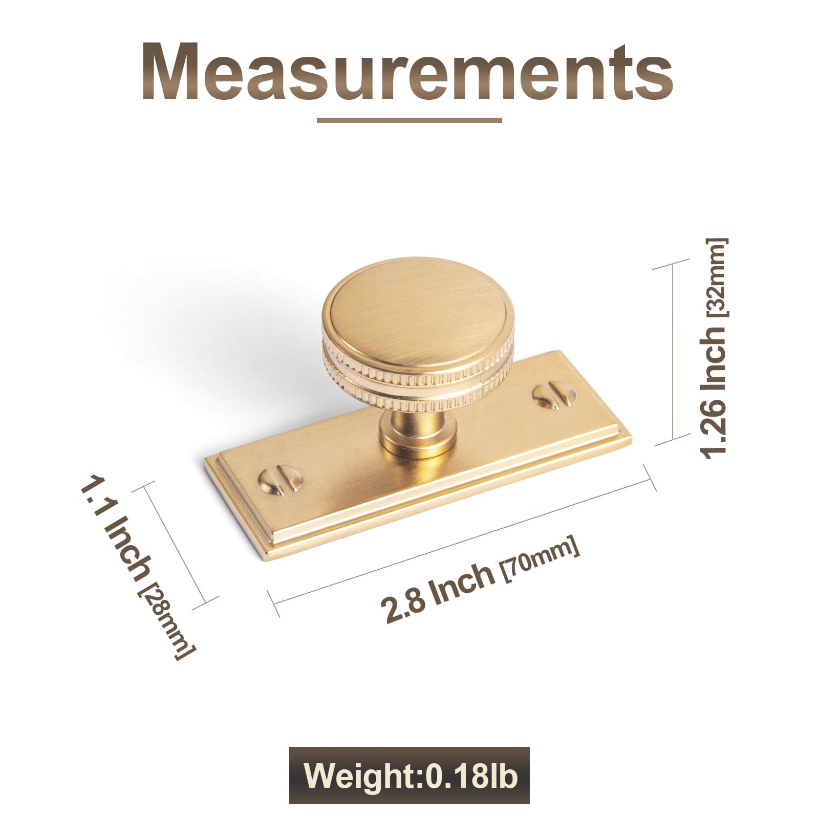 Goo-Ki Distinctive Artistic Engravings Single Hole Round Cabinet Knob Retro Flair Kitchen Hardware