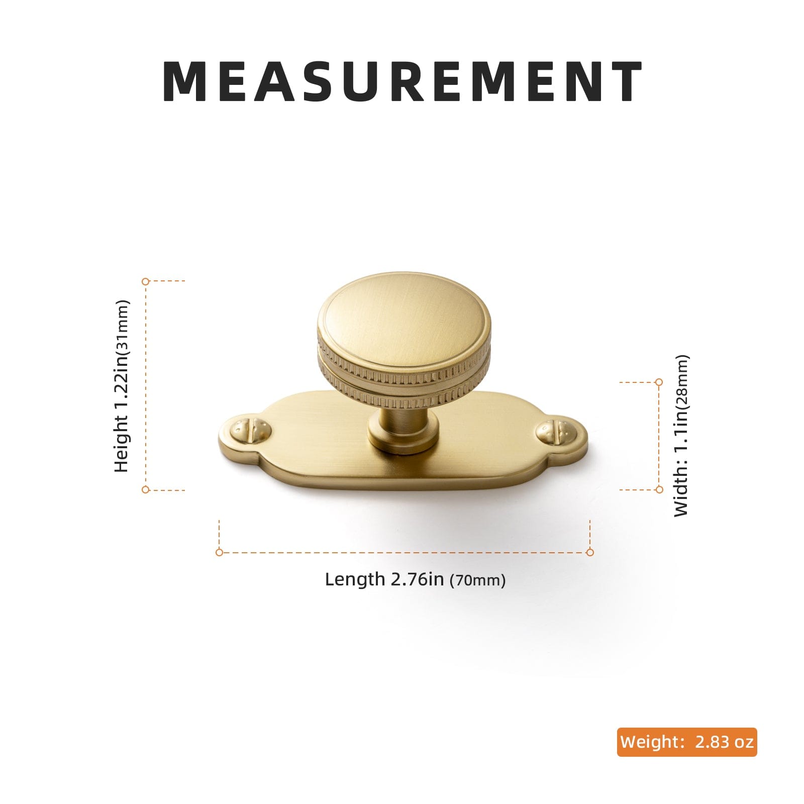 Goo-Ki Distinctive Artistic Engravings Single Hole Round Cabinet Knob Retro Flair Kitchen Hardware