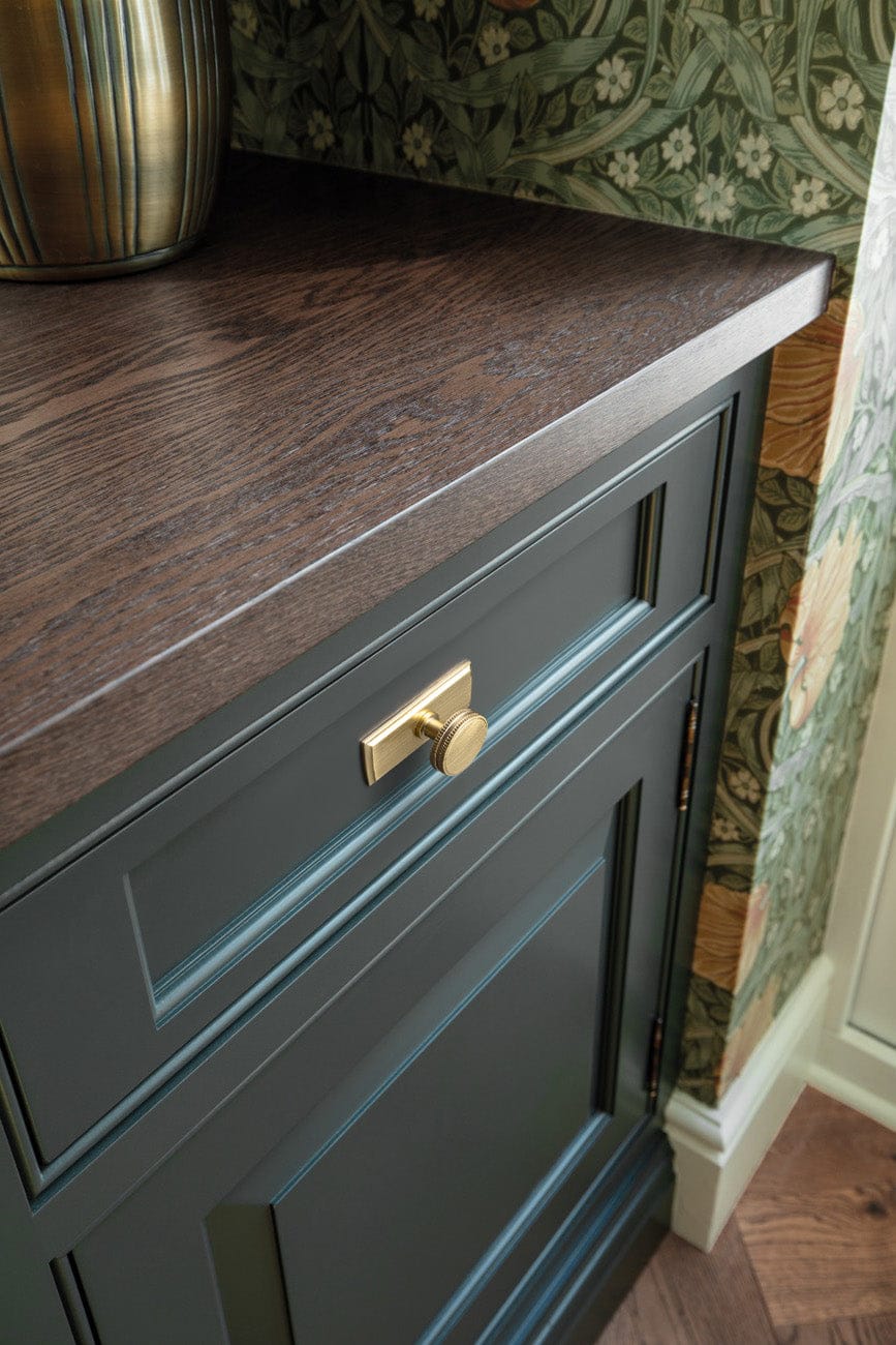 Goo-Ki Distinctive Artistic Engravings Single Hole Round Cabinet Knob Retro Flair Kitchen Hardware