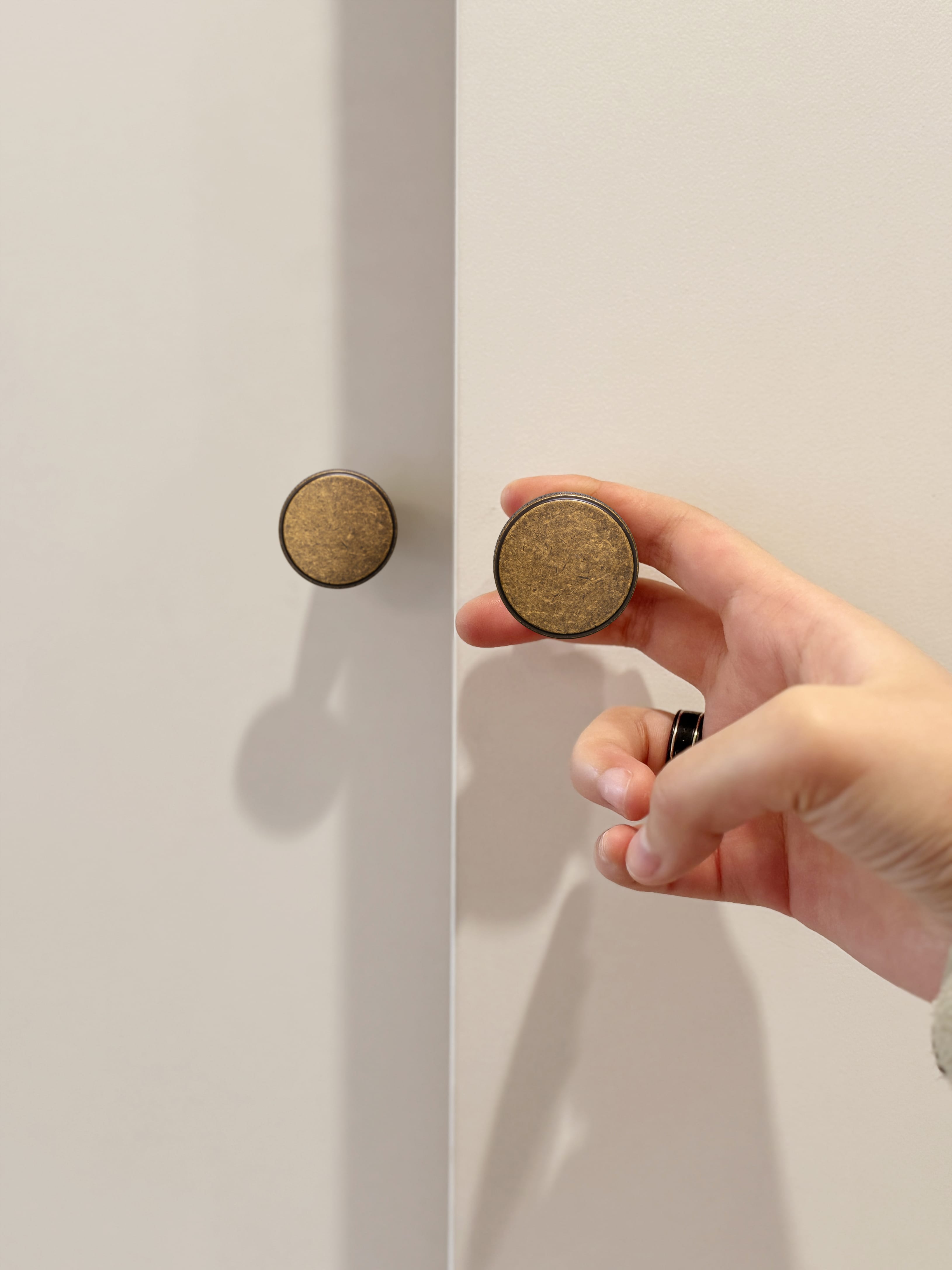 Goo-Ki Distinctive Artistic Engravings Single Hole Round Cabinet Knob Retro Flair Kitchen Hardware