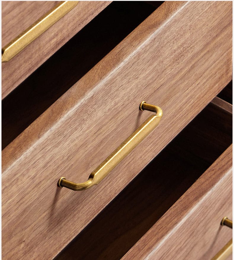 Goo-Ki Distressed Antique Brass Cabinet Pulls American Style Drawer Pulls Retro Furniture Knob
