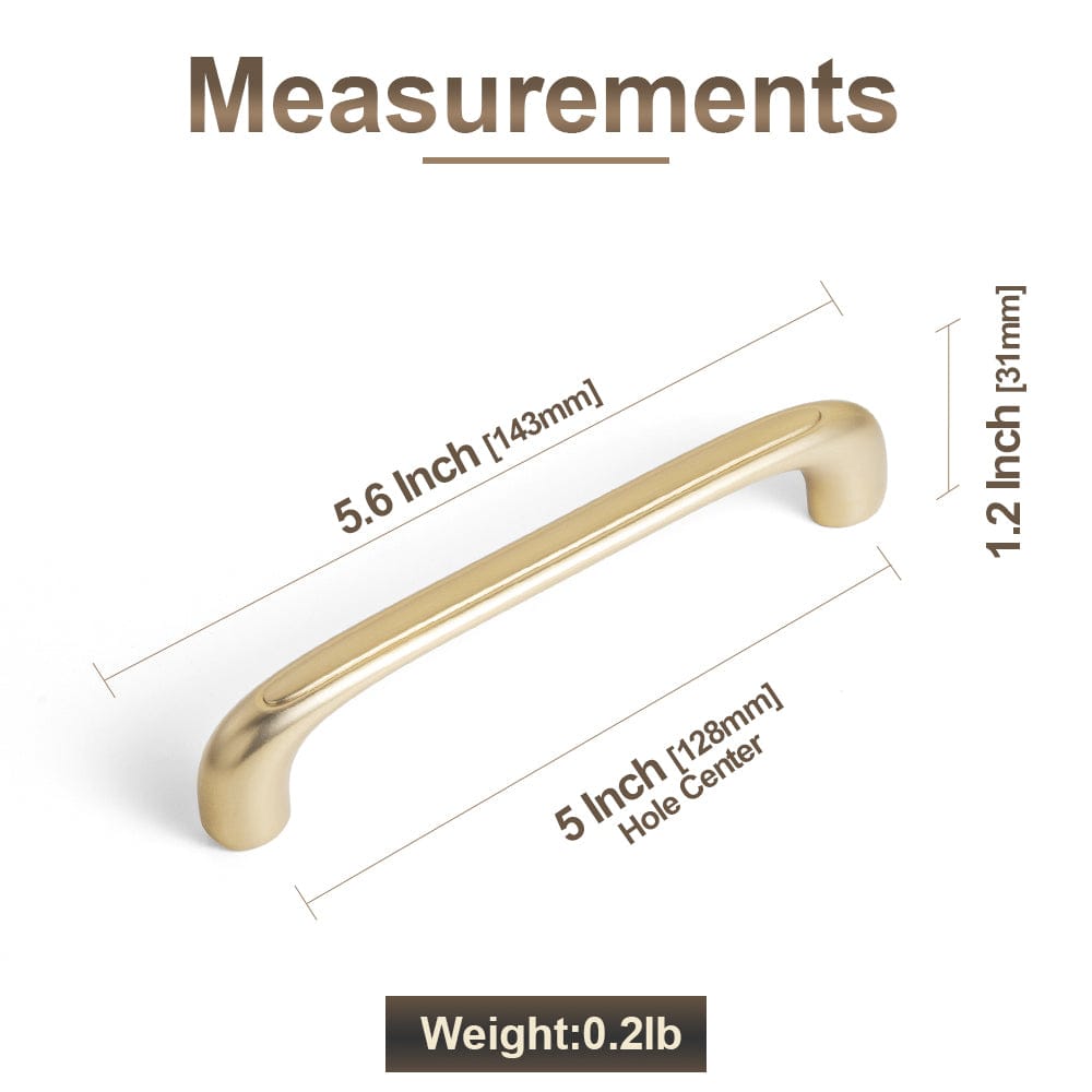 Goo-Ki Elegant Antique and Brushed Brass Bar Pull Cabinet Handles with Unique Design