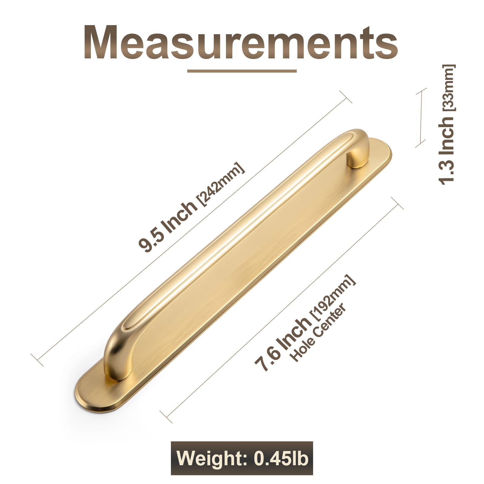 Goo-Ki Elegant Antique and Brushed Brass Bar Pull Cabinet Handles with Unique Design