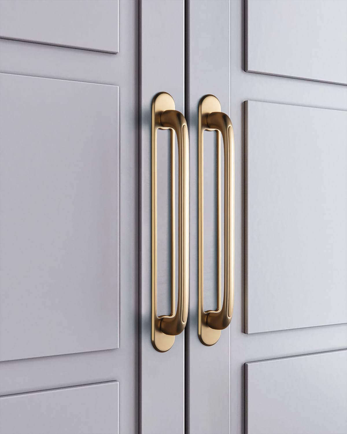 Goo-Ki Elegant Antique and Brushed Brass Bar Pull Cabinet Handles with Unique Design