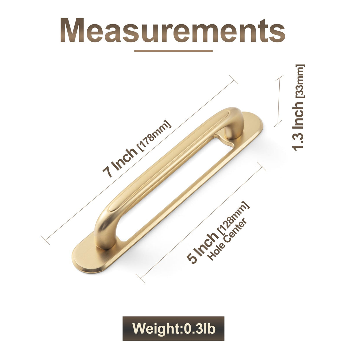 Goo-Ki Elegant Antique and Brushed Brass Bar Pull Cabinet Handles with Unique Design