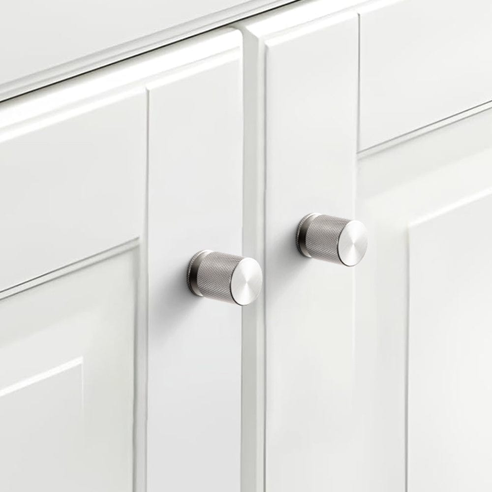 Goo-Ki Elegant Textured Vintage Knobs for Furniture Knurled Aluminum Cabinet Knobs