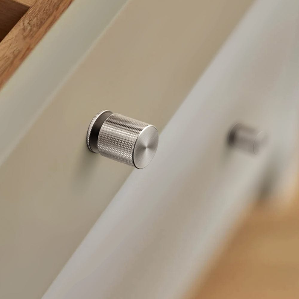 Goo-Ki Elegant Textured Vintage Knobs for Furniture Knurled Aluminum Cabinet Knobs