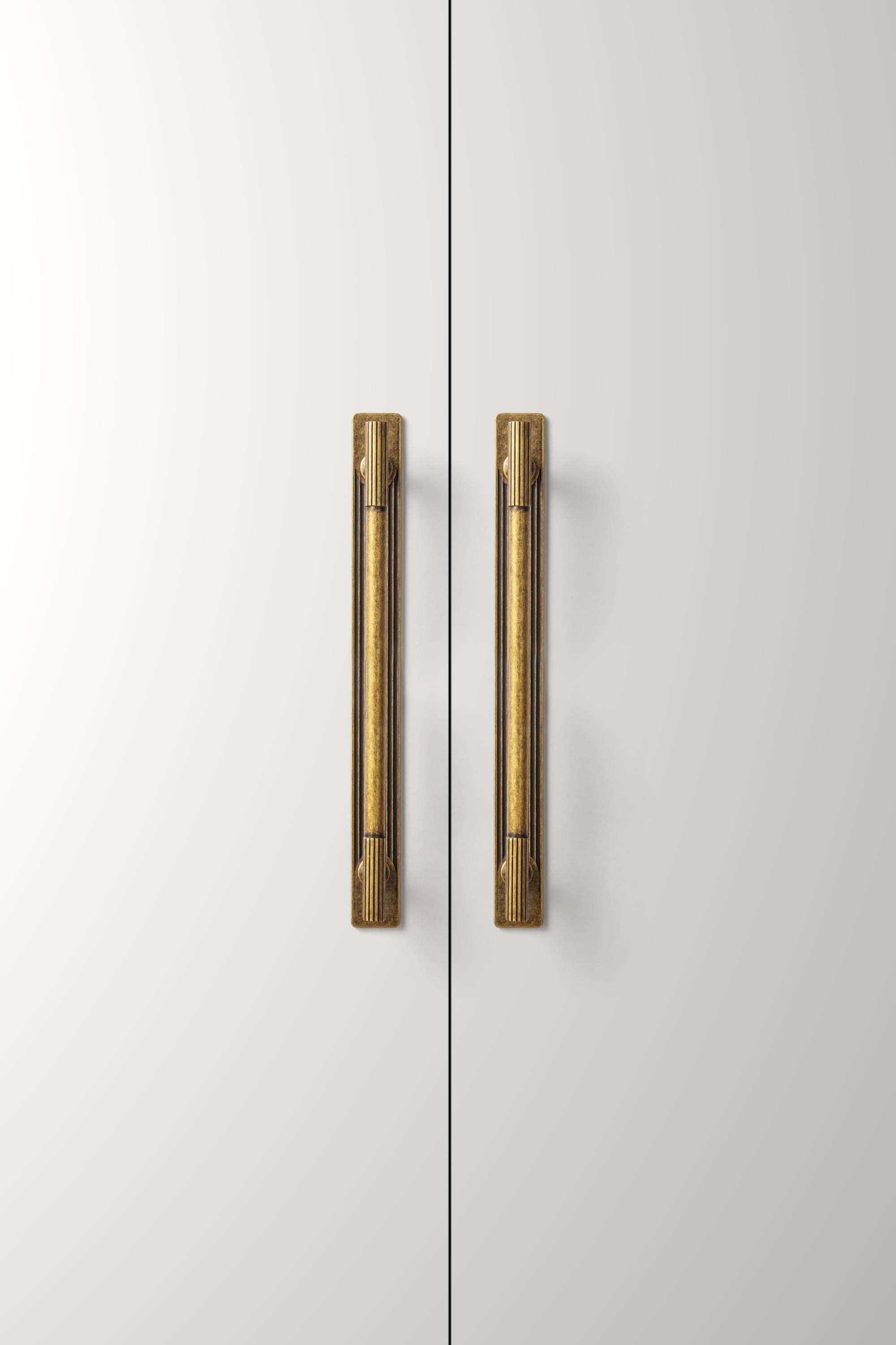 Goo-Ki 【EU Order】Striped Decorations Cabinet Pull Retro Brass Cabinet Handles