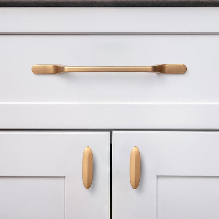 Goo-Ki European Style Retro Brass Drawer Pulls for Dresser Cupboard Vintage Bronze Bar Pulls