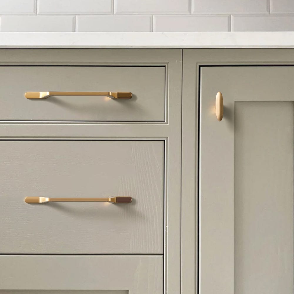 Goo-Ki European Style Retro Brass Drawer Pulls for Dresser Cupboard Vintage Bronze Bar Pulls