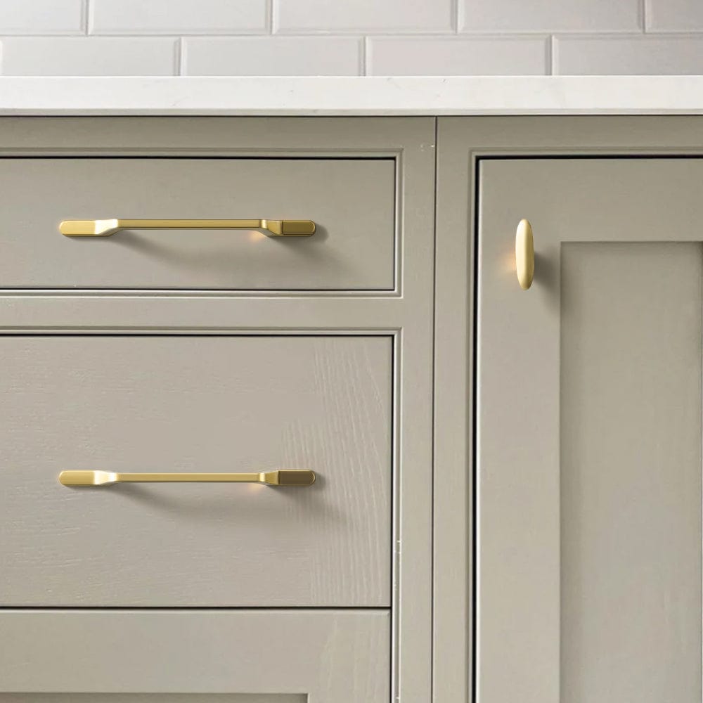 Goo-Ki European Style Retro Brass Drawer Pulls for Dresser Cupboard Vintage Bronze Bar Pulls