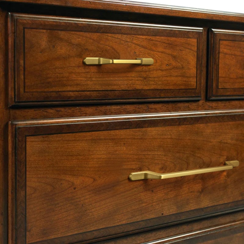 Goo-Ki European Style Retro Brass Drawer Pulls for Dresser Cupboard Vintage Bronze Bar Pulls