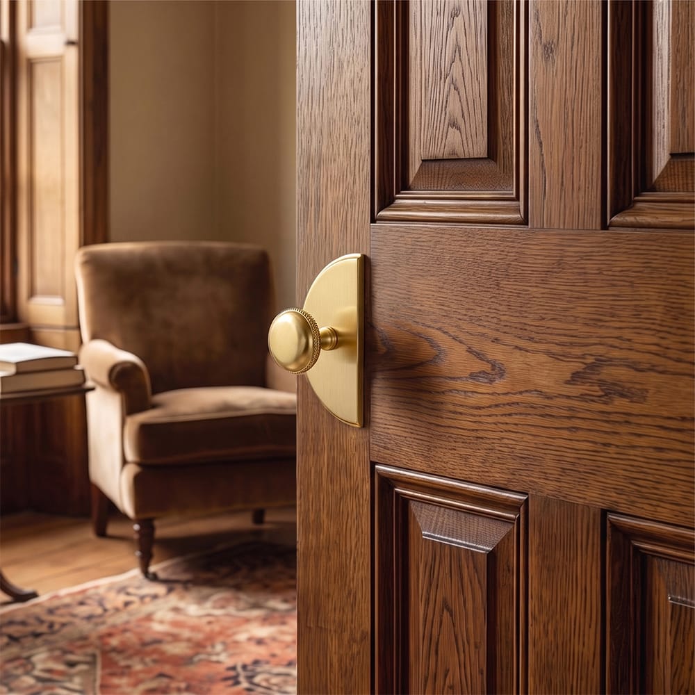 Goo-Ki Farmhouse Rustic Round Cabinet Knobs Decorative Cabinet Knobs with Beaded Detailing