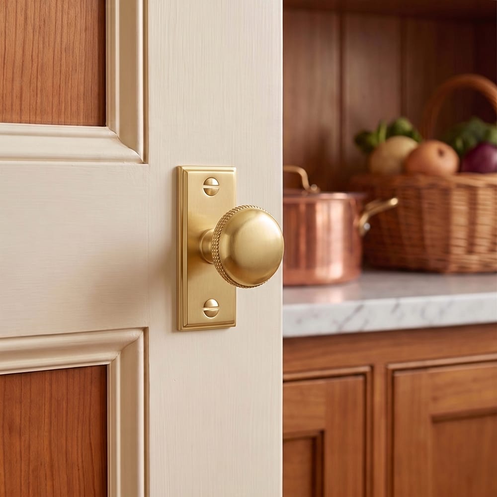 Goo-Ki Farmhouse Rustic Round Cabinet Knobs Decorative Cabinet Knobs with Beaded Detailing