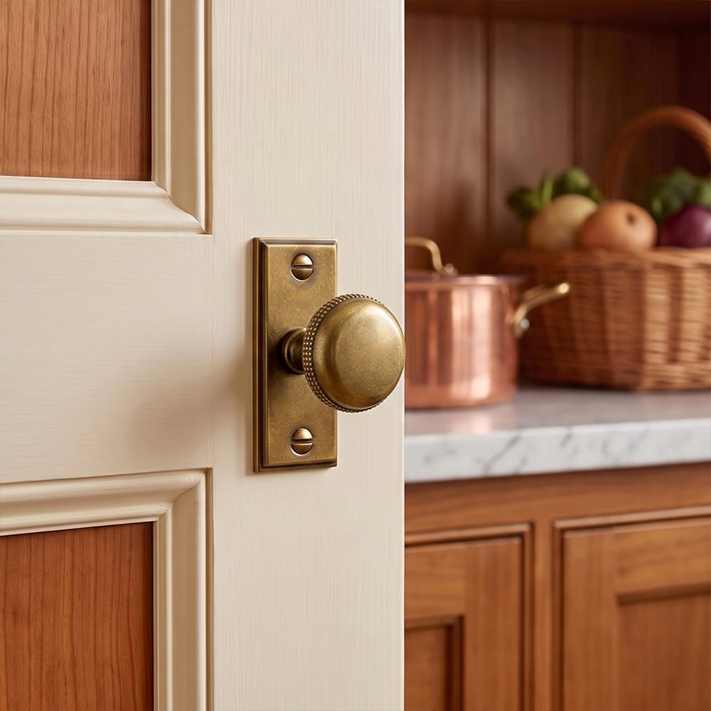Goo-Ki Farmhouse Rustic Round Cabinet Knobs Decorative Cabinet Knobs with Beaded Detailing