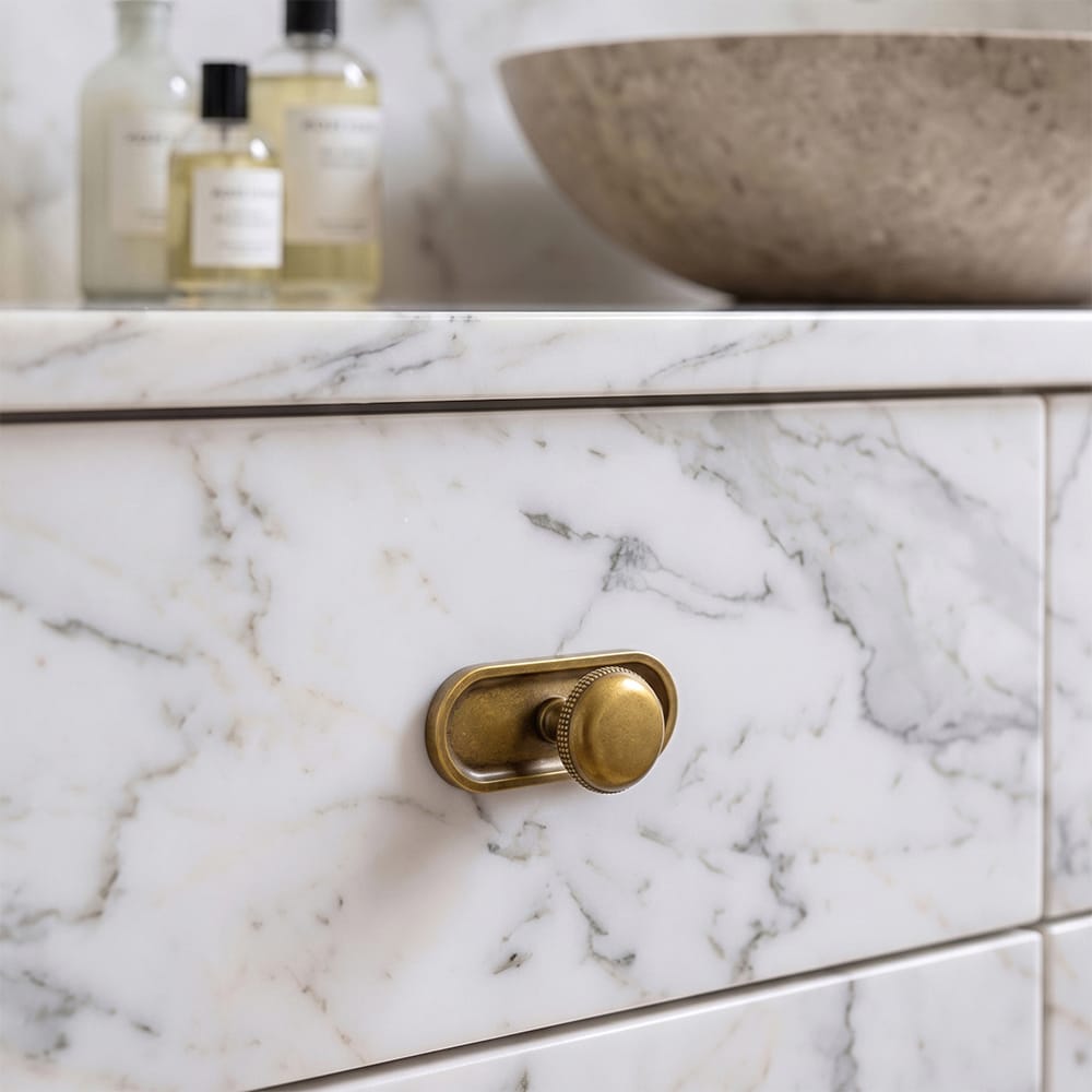 Goo-Ki Farmhouse Rustic Round Cabinet Knobs Decorative Cabinet Knobs with Beaded Detailing