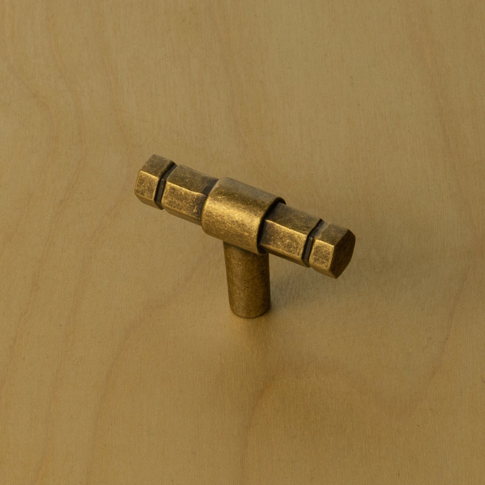 Goo-Ki Hexagonal Cabinet Handles Solid Zinc Alloy Drawer Hardware Finger Pull