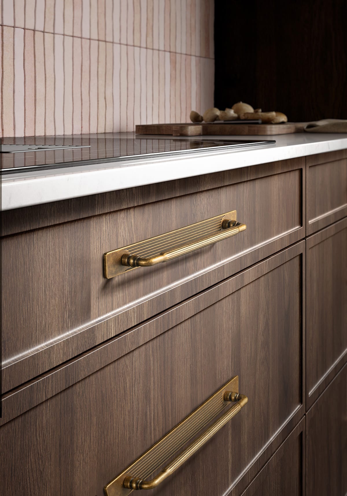 Goo-Ki Industrial Decorative Cabinet Pulls Unique L-shaped Drawer Handles with Textured Grip