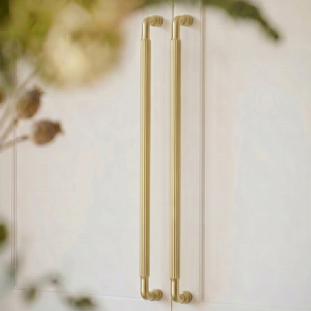 Goo-Ki Industrial Decorative Cabinet Pulls Unique L-shaped Drawer Handles with Textured Grip