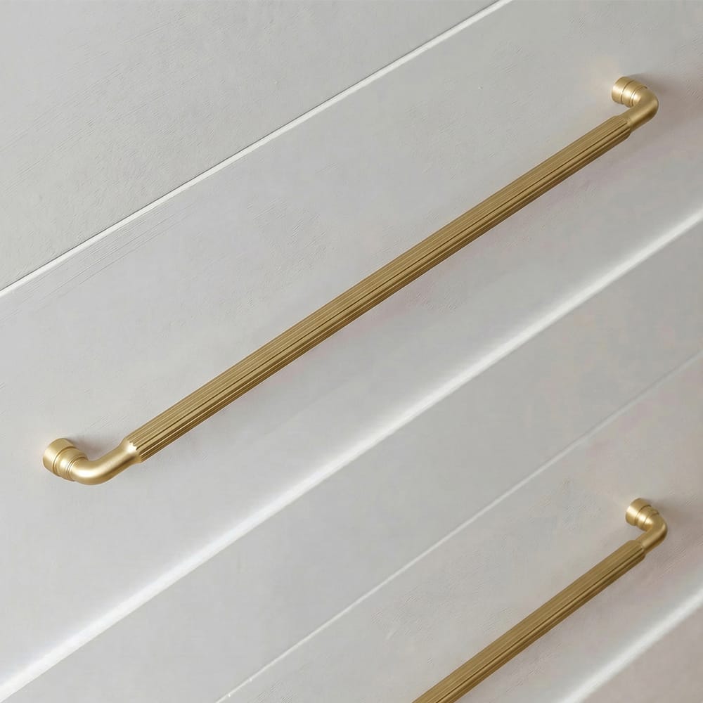 Goo-Ki Industrial Decorative Cabinet Pulls Unique L-shaped Drawer Handles with Textured Grip