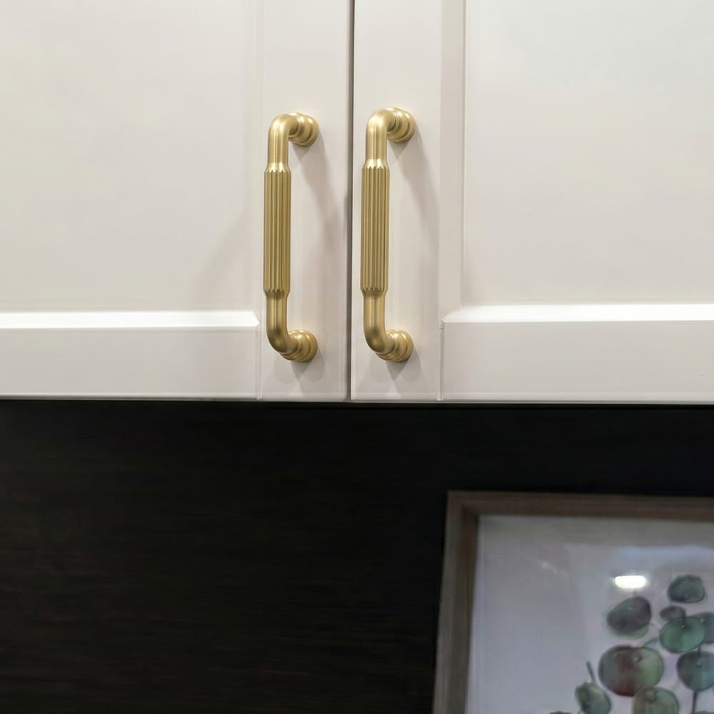Goo-Ki Industrial Decorative Cabinet Pulls Unique L-shaped Drawer Handles with Textured Grip