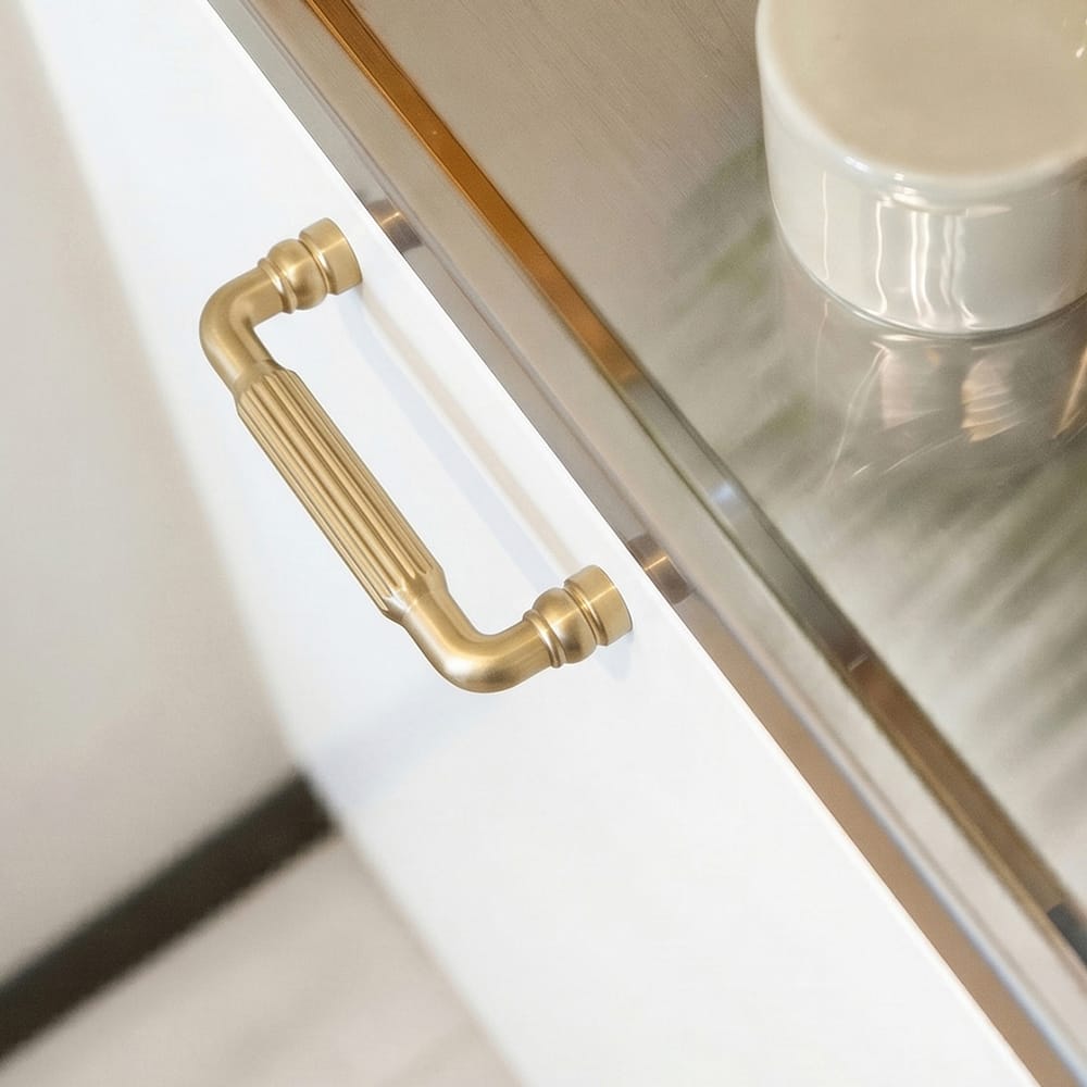 Goo-Ki Industrial Decorative Cabinet Pulls Unique L-shaped Drawer Handles with Textured Grip