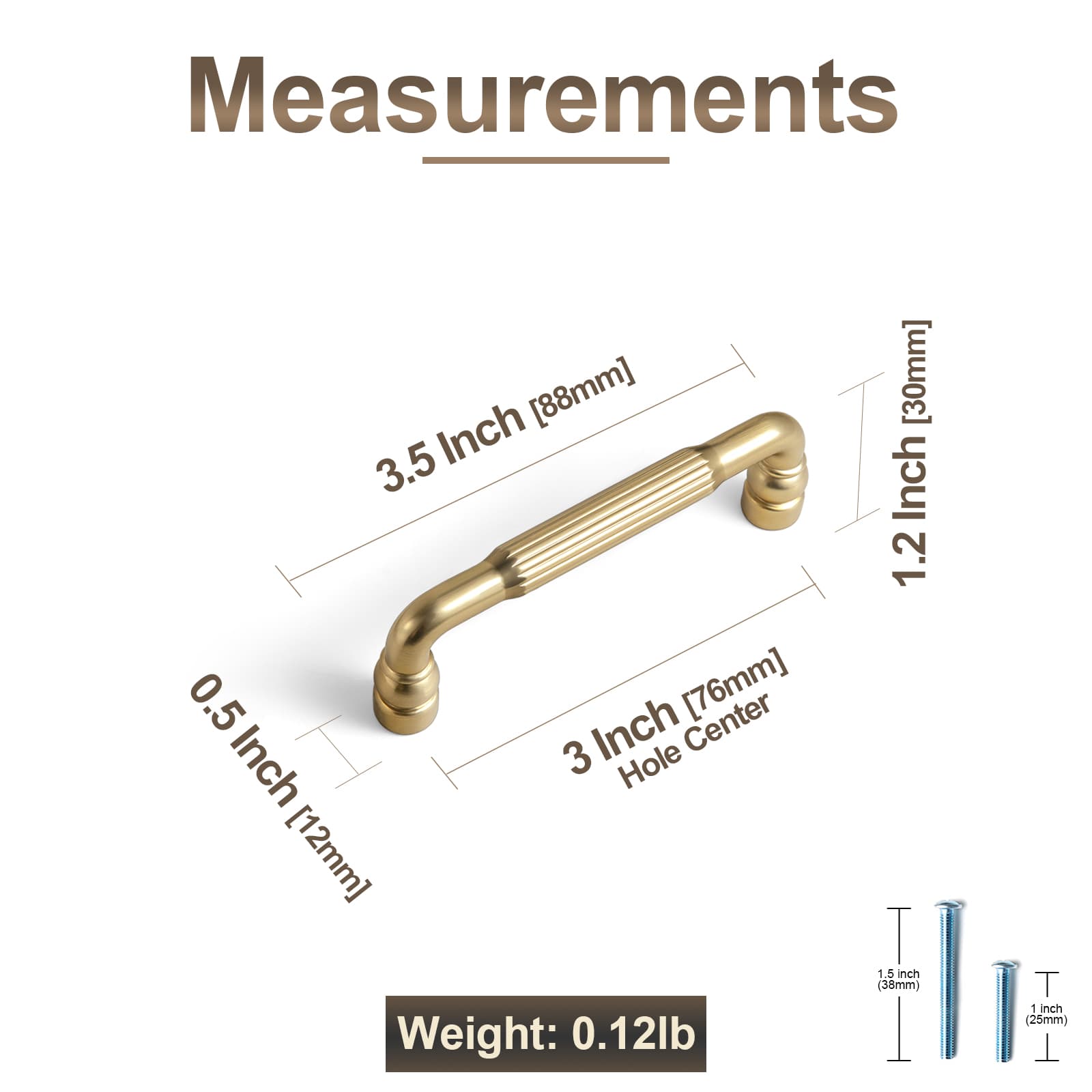 Goo-Ki Industrial Decorative Cabinet Pulls Unique L-shaped Drawer Handles with Textured Grip