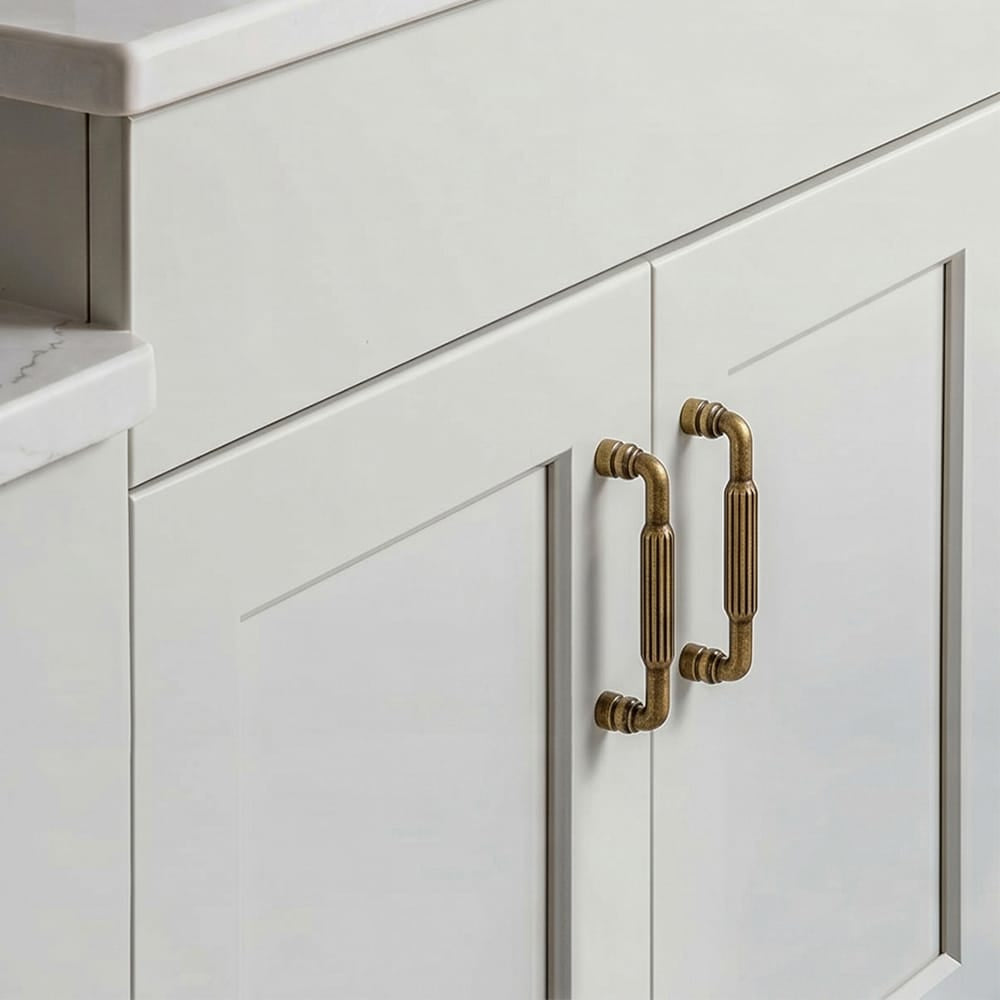 Goo-Ki Industrial Decorative Cabinet Pulls Unique L-shaped Drawer Handles with Textured Grip