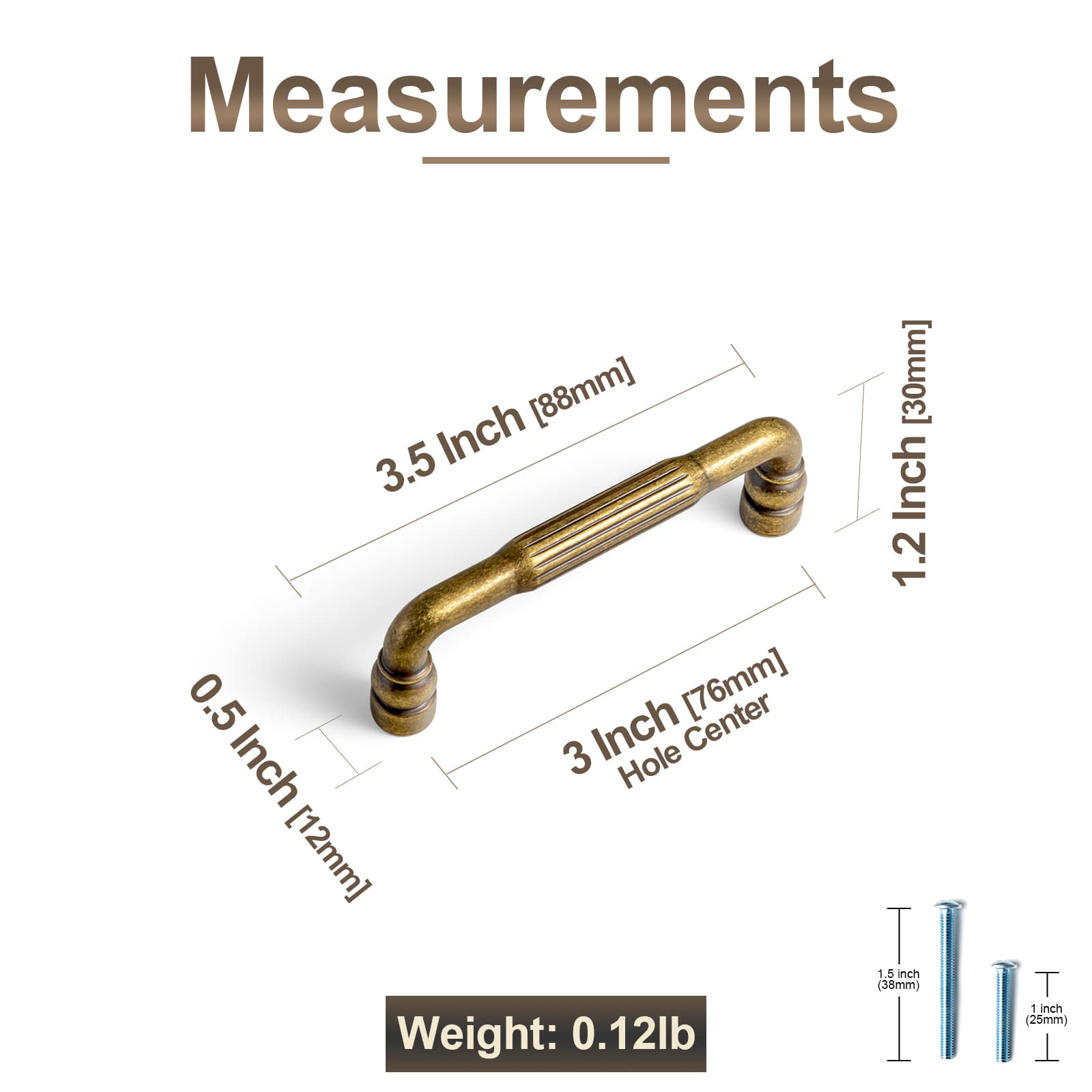 Goo-Ki Industrial Decorative Cabinet Pulls Unique L-shaped Drawer Handles with Textured Grip