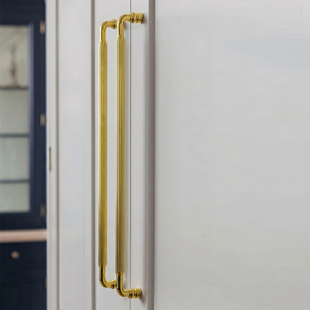 Goo-Ki Industrial Decorative Cabinet Pulls Unique L-shaped Drawer Handles with Textured Grip