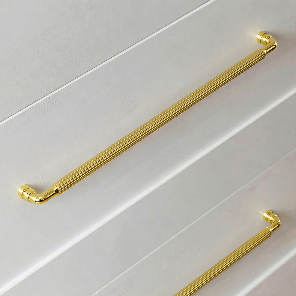 Goo-Ki Industrial Decorative Cabinet Pulls Unique L-shaped Drawer Handles with Textured Grip