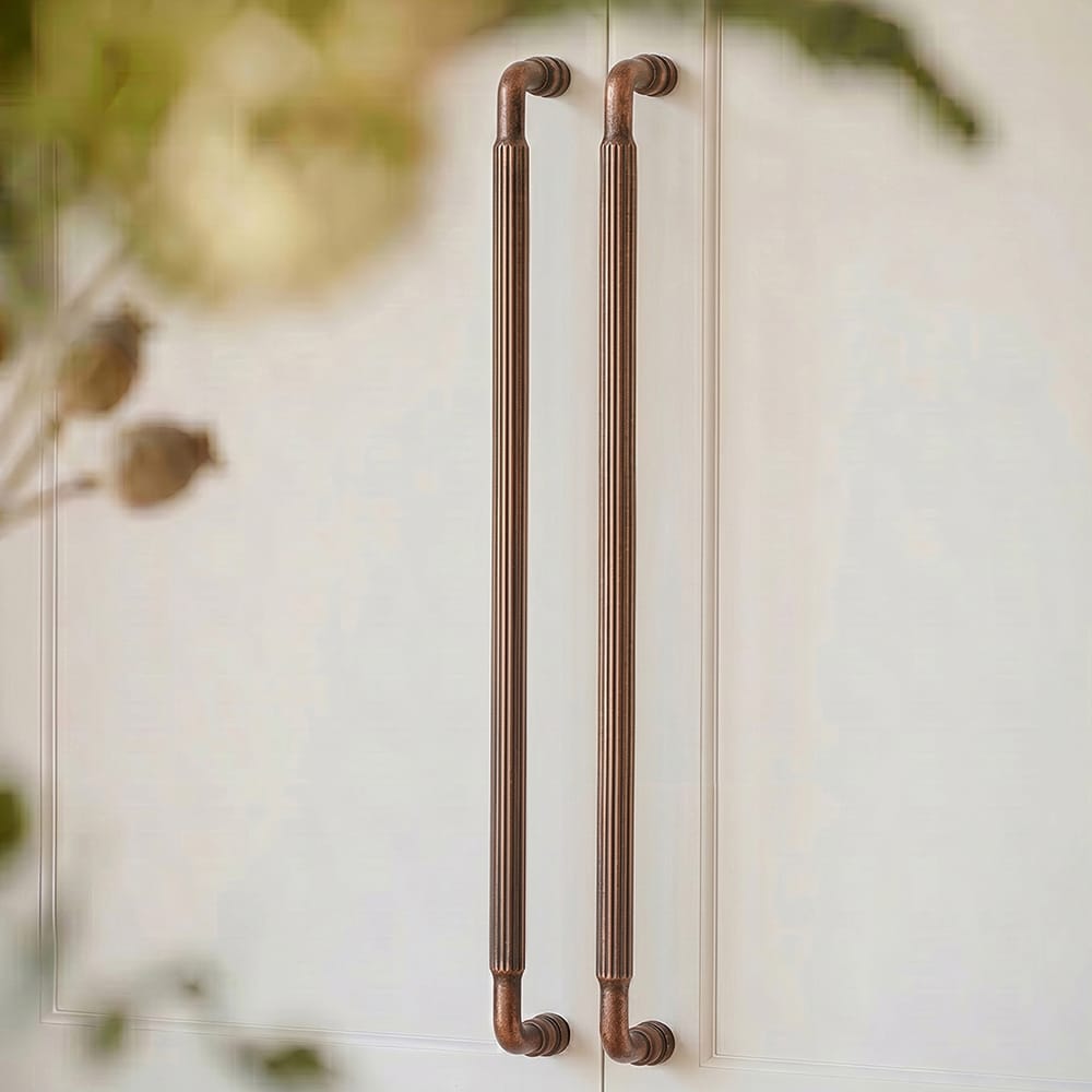 Goo-Ki Industrial Decorative Cabinet Pulls Unique L-shaped Drawer Handles with Textured Grip