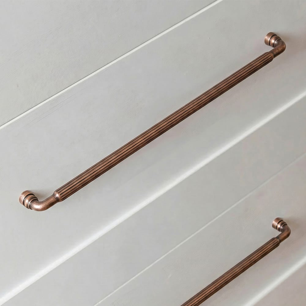 Goo-Ki Industrial Decorative Cabinet Pulls Unique L-shaped Drawer Handles with Textured Grip