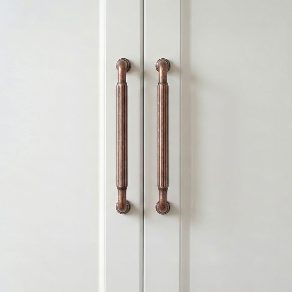 Goo-Ki Industrial Decorative Cabinet Pulls Unique L-shaped Drawer Handles with Textured Grip