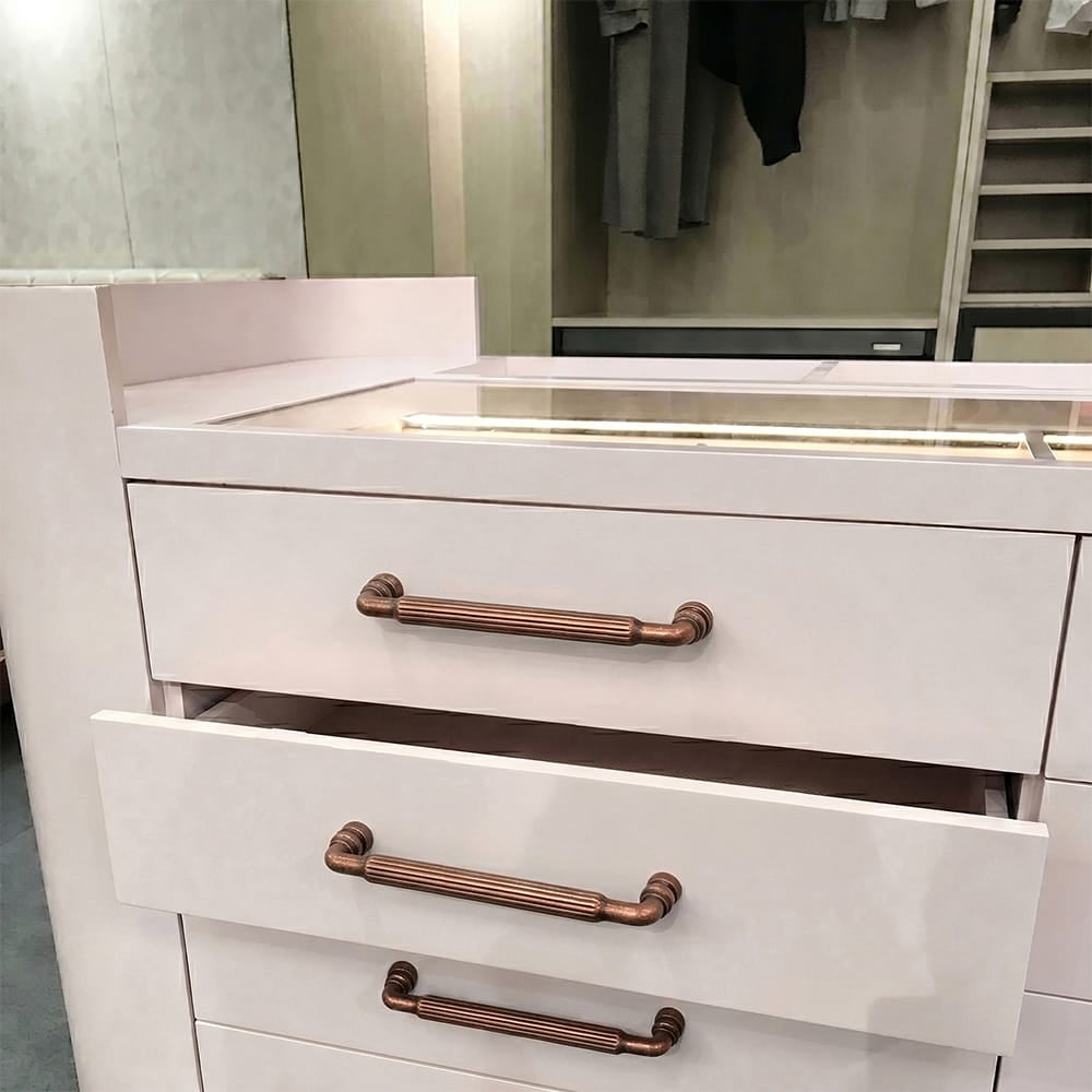 Goo-Ki Industrial Decorative Cabinet Pulls Unique L-shaped Drawer Handles with Textured Grip
