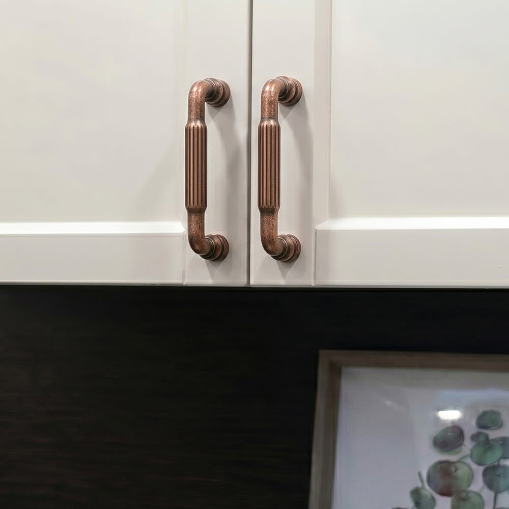 Goo-Ki Industrial Decorative Cabinet Pulls Unique L-shaped Drawer Handles with Textured Grip