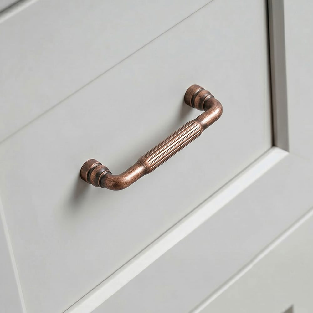 Goo-Ki Industrial Decorative Cabinet Pulls Unique L-shaped Drawer Handles with Textured Grip