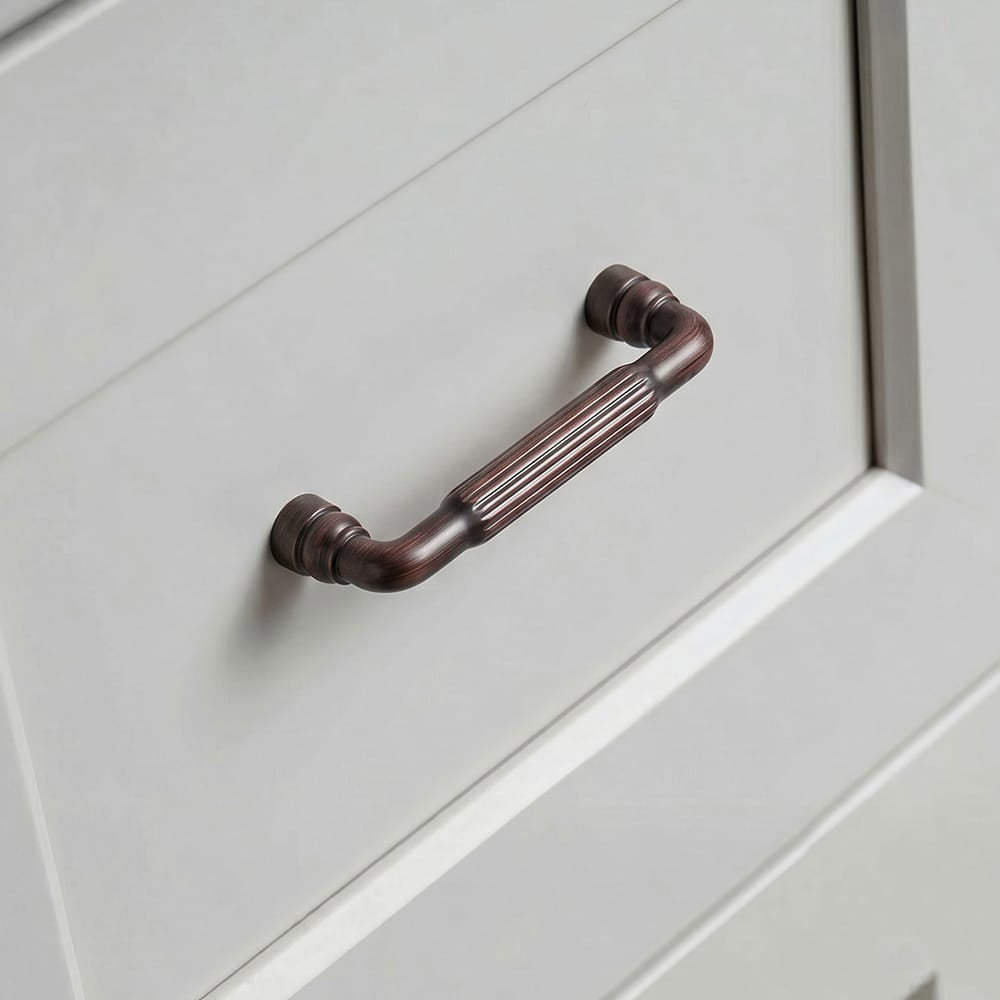 Goo-Ki Industrial Decorative Cabinet Pulls Unique L-shaped Drawer Handles with Textured Grip
