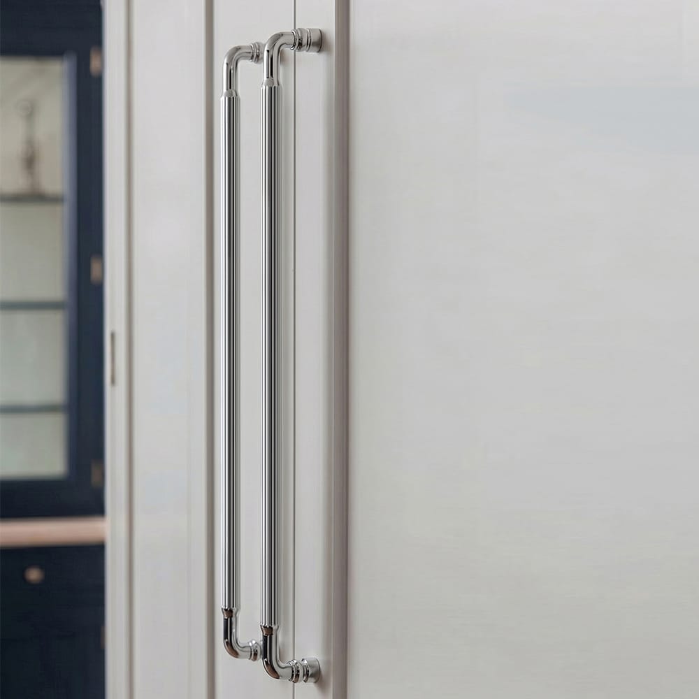 Goo-Ki Industrial Decorative Cabinet Pulls Unique L-shaped Drawer Handles with Textured Grip
