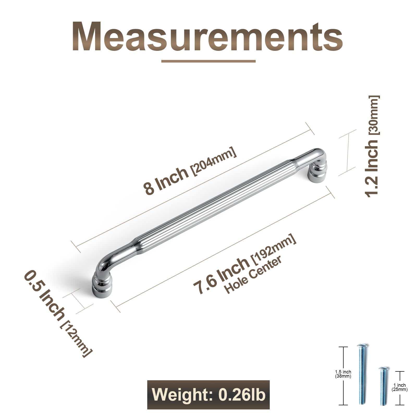 Goo-Ki Industrial Decorative Cabinet Pulls Unique L-shaped Drawer Handles with Textured Grip