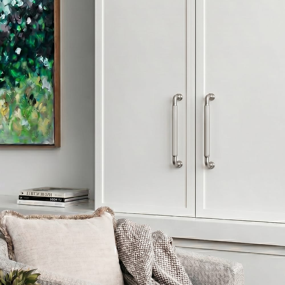 Goo-Ki Industrial Decorative Cabinet Pulls Unique L-shaped Drawer Handles with Textured Grip