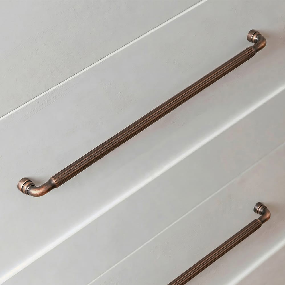 Goo-Ki Industrial Decorative Cabinet Pulls Unique L-shaped Drawer Handles with Textured Grip